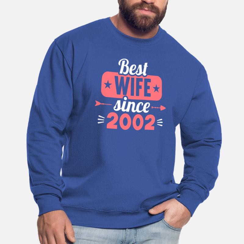 Beste Ehefrau Bester Ehemann seit 2002 Unisex Pullover