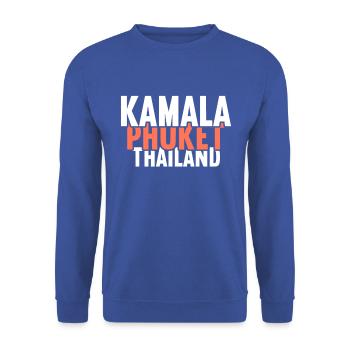 Vintage Thaïlande Asie Coucher de soleil Phuket Kamala - Sweat-shirt Unisexe - bleu royal - Devant - Alina (178cm) & Michal (187cm)