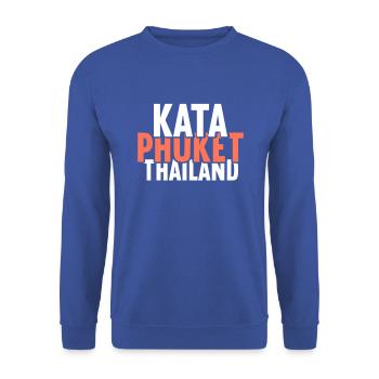 Vintage Thaïlande Asie Coucher de soleil Phuket Kata - Sweat-shirt Unisexe - bleu royal - Devant - Alina (178cm) & Michal (187cm)