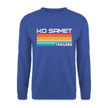 Vintage Thaïlande Vacances Asie Coucher de Soleil Ko Samet - Sweat-shirt Unisexe - bleu royal - Devant - Alina (178cm) & Michal (187cm)