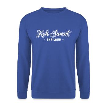 Vintage Thaïlande Vacances Asie Coucher de Soleil Ko Samet - Sweat-shirt Unisexe - bleu royal - Devant - Alina (178cm) & Michal (187cm)