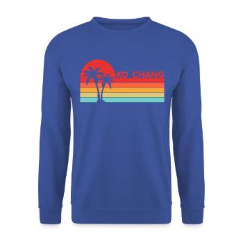 Vintage Thaïlande Vacances Asie Coucher de soleil Ko Chang - Sweat-shirt Unisexe - bleu royal - Devant - Alina (178cm) & Michal (187cm)
