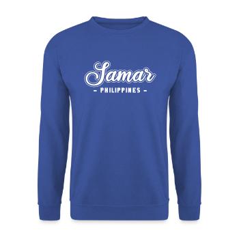 Vintage Holiday Trip Samar Philippines Asia - Unisex Sweatshirt - royal blue - Front - Alina (178cm) & Michal (187cm)