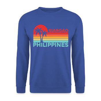 Vintage Holiday Trip Siargao Philippines Asia - Unisex Sweatshirt - royal blue - Front - Alina (178cm) & Michal (187cm)