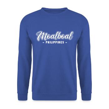 Vintage Holiday Trip Moalboal Philippines Asia - Unisex Sweatshirt - royal blue - Front - Alina (178cm) & Michal (187cm)