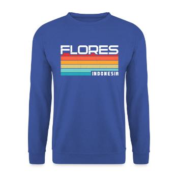 Vintage Holiday Trip Flores Indonesia Asia - Unisex Sweatshirt - royal blue - Front - Alina (178cm) & Michal (187cm)