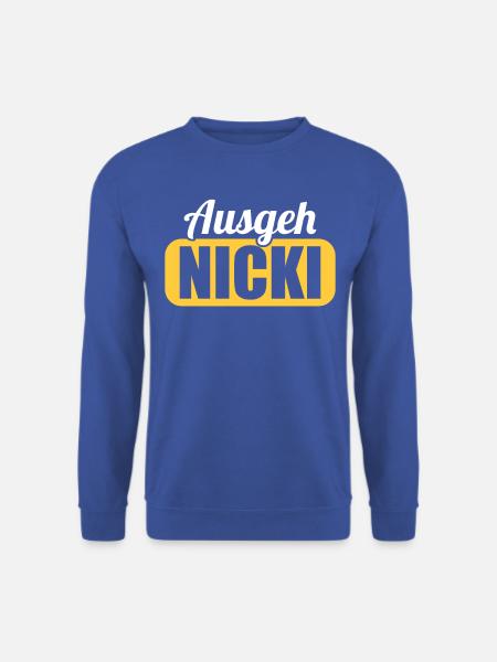 DDR Ostdeutschland Osten Ossi Ausgeh Nicki - Unisex Pullover - Royalblau