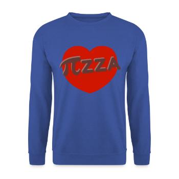 Drôle de tenue de pizza pour les amateurs de pizza et - Sweat-shirt Unisexe - bleu royal - Devant - Alina (178cm) & Michal (187cm)