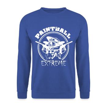 paintball markierer extreme farbmarkierer spielen - Unisex Pullover - Royalblau - Vorne - Alina (178cm) & Michal (187cm)