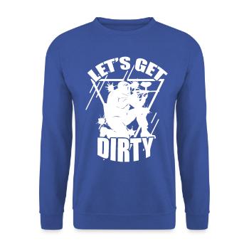 Paintball permet d’obtenir un marqueur sale marqueur de couleur - Sweat-shirt Unisexe - bleu royal - Devant - Alina (178cm) & Michal (187cm)