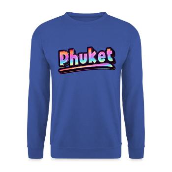 Vintage Thaïlande Vacances Asie Thaï Phuket - Sweat-shirt Unisexe - bleu royal - Devant - Alina (178cm) & Michal (187cm)
