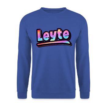 Vintage Philippines Urlaubsreise Asien Leyte - Unisex Pullover - Royalblau - Vorne - Alina (178cm) & Michal (187cm)