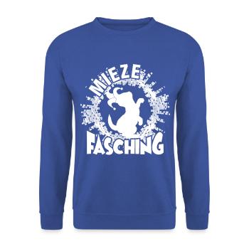 cat chaton chat helau carnaval casquette de fou - Sweat-shirt Unisexe - bleu royal - Devant - Alina (178cm) & Michal (187cm)