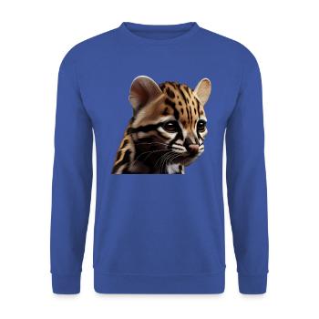 just a boy girl who loves Ocelots Ocelot ocelot ocelot - Unisex Sweatshirt - royal blue - Front - Alina (178cm) & Michal (187cm)