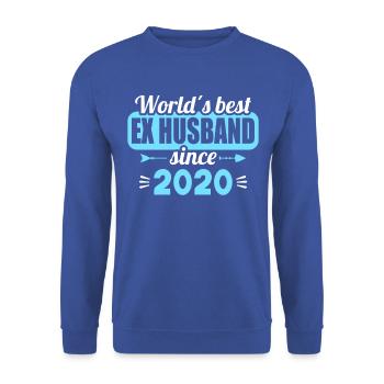 Worlds Bets Ex Husband since 2020 Divorce - Unisex Sweatshirt - royal blue - Front - Alina (178cm) & Michal (187cm)