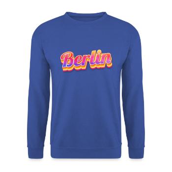Berlin Berlinerin Berlin City Berlin - Unisex Sweatshirt - royal blue - Front - Alina (178cm) & Michal (187cm)