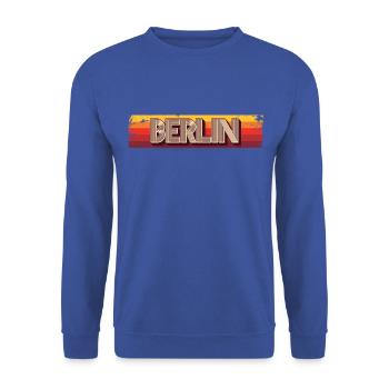 Berlin Berlinerin Berlin City Berlin - Unisex Sweatshirt - royal blue - Front - Alina (178cm) & Michal (187cm)