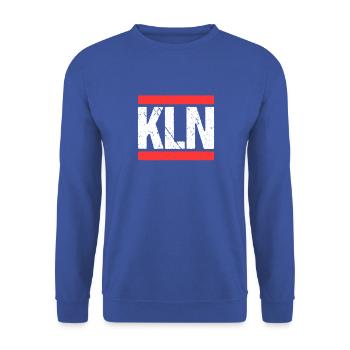 Kölnerin Kölner Köln - Unisex Pullover - Royalblau - Vorne - Alina (178cm) & Michal (187cm)