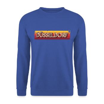 Dusseldorf Dusseldorf Dusseldorf - Unisex Sweatshirt - royal blue - Front - Alina (178cm) & Michal (187cm)
