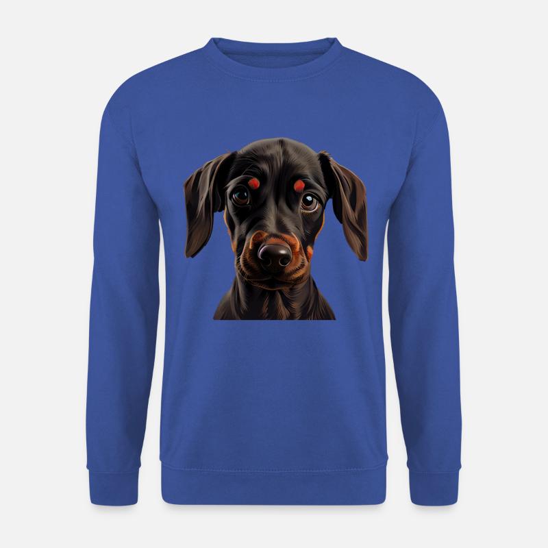 Dobermann Dobermänner Hund Hunde Welpe Dobermann - Unisex Pullover - Royalblau
