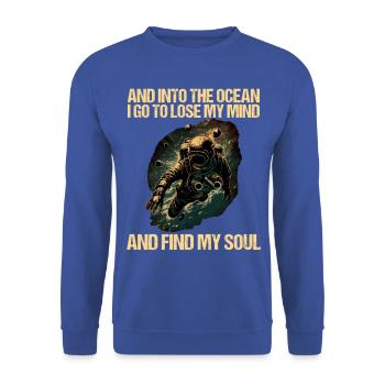 Tauchen Taucher Taucherin - Unisex Pullover - Royalblau - Vorne - Alina (178cm) & Michal (187cm)