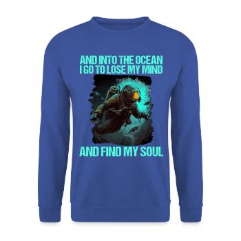 Tauchen Taucher Taucherin - Unisex Pullover - Royalblau - Vorne - Alina (178cm) & Michal (187cm)