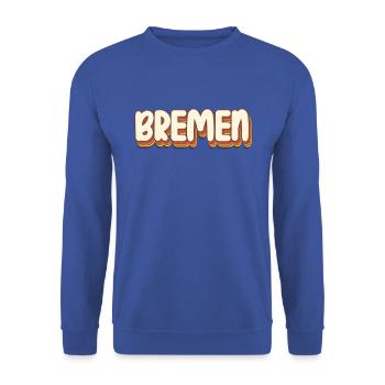 Bremerin Bremer Bremen - Unisex Pullover - Royalblau - Vorne - Alina (178cm) & Michal (187cm)