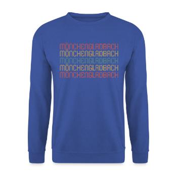 Mönchengladbacher Mönchengladbach - Unisex Sweatshirt - royal blue - Front - Alina (178cm) & Michal (187cm)
