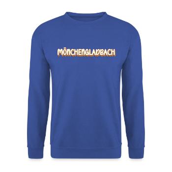 Mönchengladbacher Mönchengladbach - Unisex Sweatshirt - royal blue - Front - Alina (178cm) & Michal (187cm)