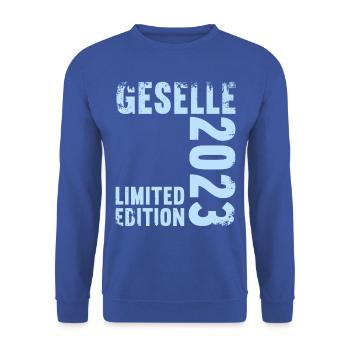 Geselle Gesellenprüfung bestanden Gesellen - Unisex Pullover - Royalblau - Vorne - Alina (178cm) & Michal (187cm)