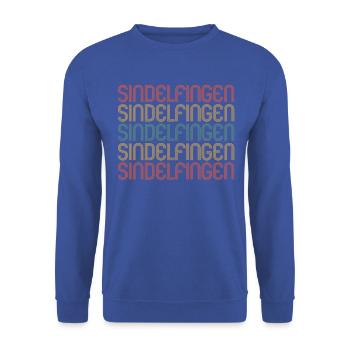 Sindelfingenerin Sindelfingener Sindelfingen - Unisex Pullover - Royalblau - Vorne - Alina (178cm) & Michal (187cm)