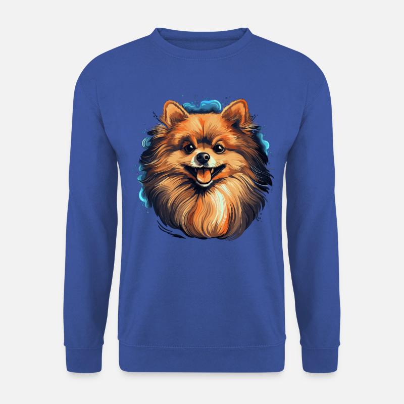 Pomeranian - Unisex Pullover - Royalblau