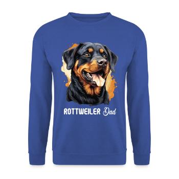 Rottweiler - Unisex Sweatshirt - royal blue - Front - Alina (178cm) & Michal (187cm)