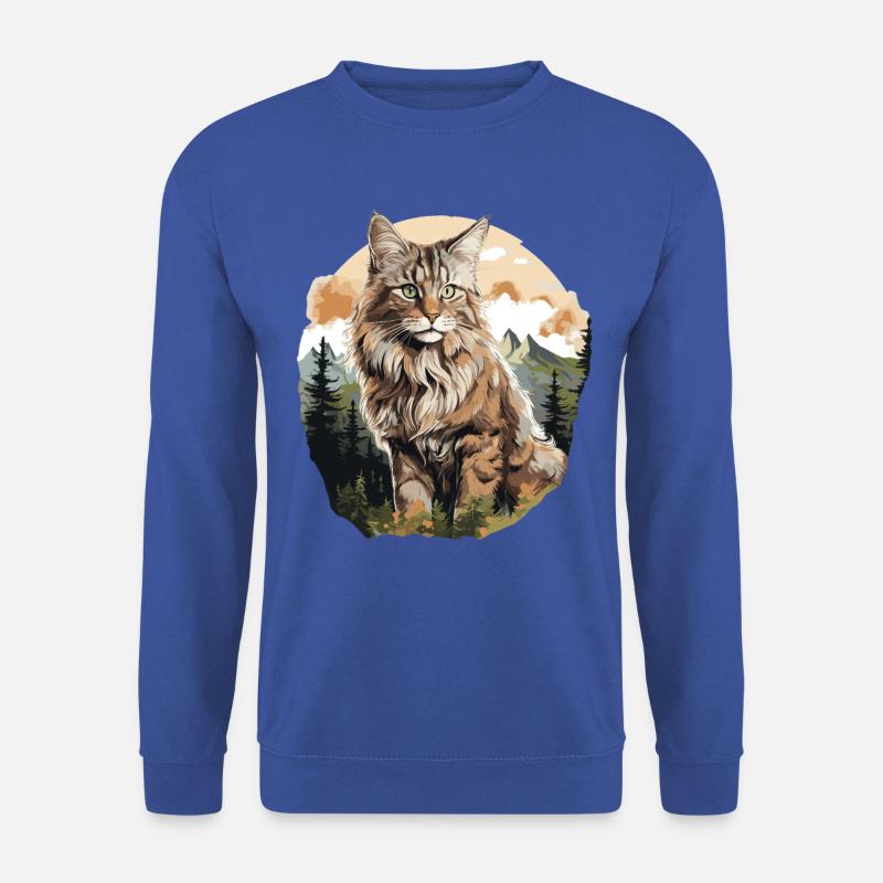 Norwegian Forest Cat - Unisex Pullover - Royalblau