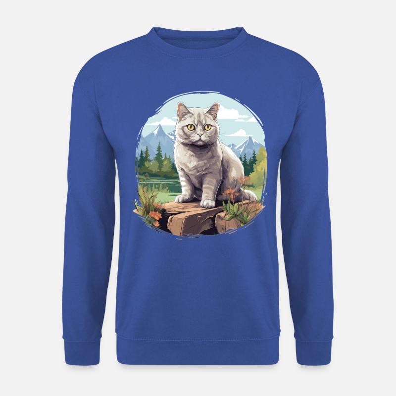 British Shorthair - Unisex Pullover - Royalblau