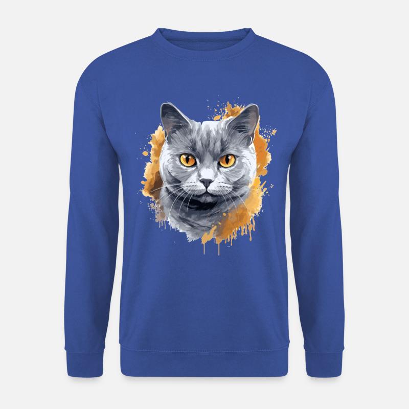 British Shorthair - Unisex Pullover - Royalblau