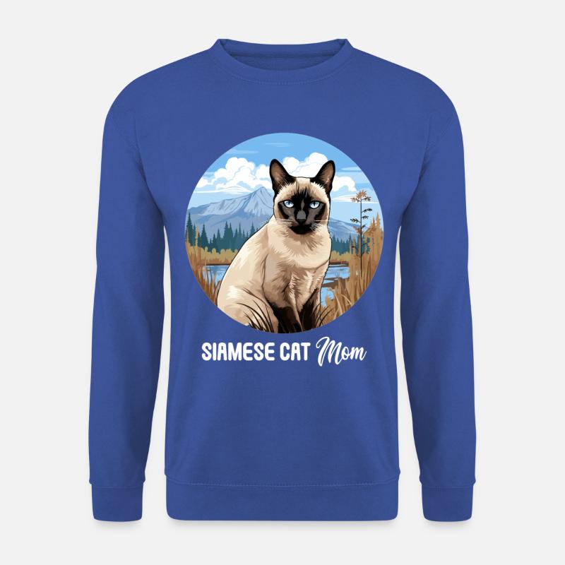 Siamese Cat Siamkatze - Unisex Pullover - Royalblau