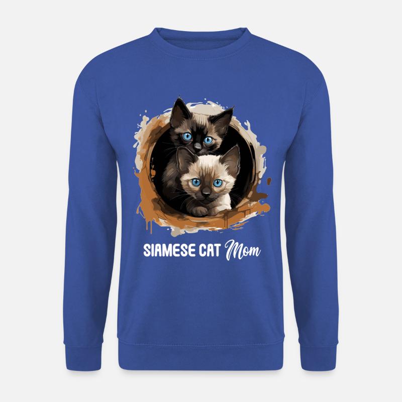 Siamese Cat Siamkatze - Unisex Pullover - Royalblau