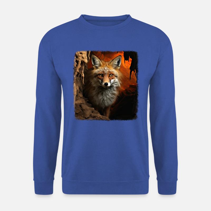 Foxes realistic fox - Unisex Sweatshirt - royal blue