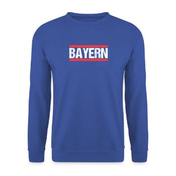 Bayer Bayerin Bayern - Unisex Pullover - Royalblau - Vorne - Alina (178cm) & Michal (187cm)