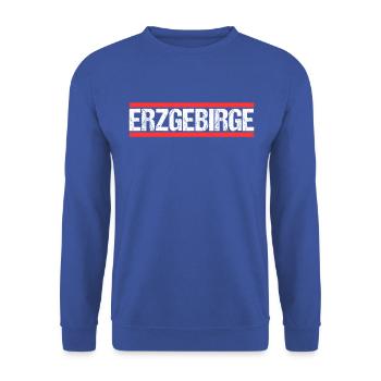 Erzgebirge - Unisex Pullover - Royalblau - Vorne - Alina (178cm) & Michal (187cm)
