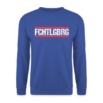 Fichtelgebirge - Unisex Pullover - Royalblau - Vorne - Alina (178cm) & Michal (187cm)