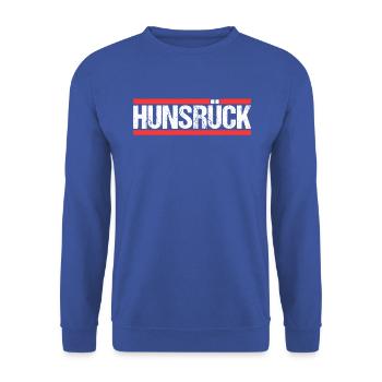 Hunsrück - Unisex Pullover - Royalblau - Vorne - Alina (178cm) & Michal (187cm)