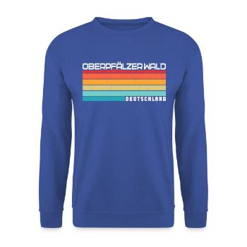 Upper Palatinate Forest - Unisex Sweatshirt - royal blue - Front - Alina (178cm) & Michal (187cm)