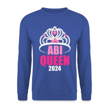 Abitur Young Girls Abitur Abitur 2024 - Unisex Sweatshirt - royal blue - Front - Alina (178cm) & Michal (187cm)