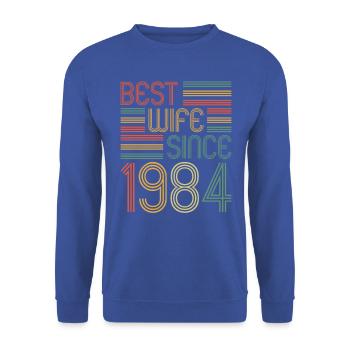 Meilleure épouse depuis 1984 40e anniversaire de mariage - Sweat-shirt Unisexe - bleu royal - Devant - Alina (178cm) & Michal (187cm)