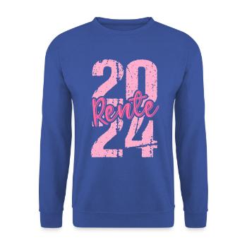 Retirement Pension Pensioner Pensioner Pension 2024 - Unisex Sweatshirt - royal blue - Front - Alina (178cm) & Michal (187cm)