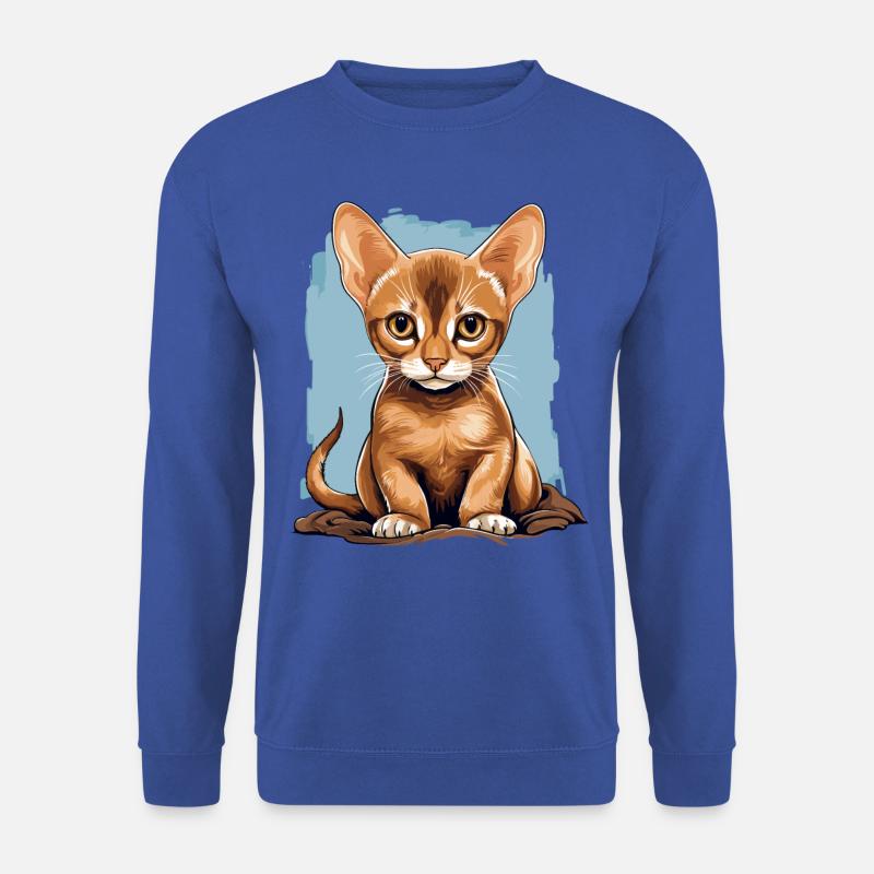 Abyssinian Cat Abessinierkatze - Unisex Pullover - Royalblau