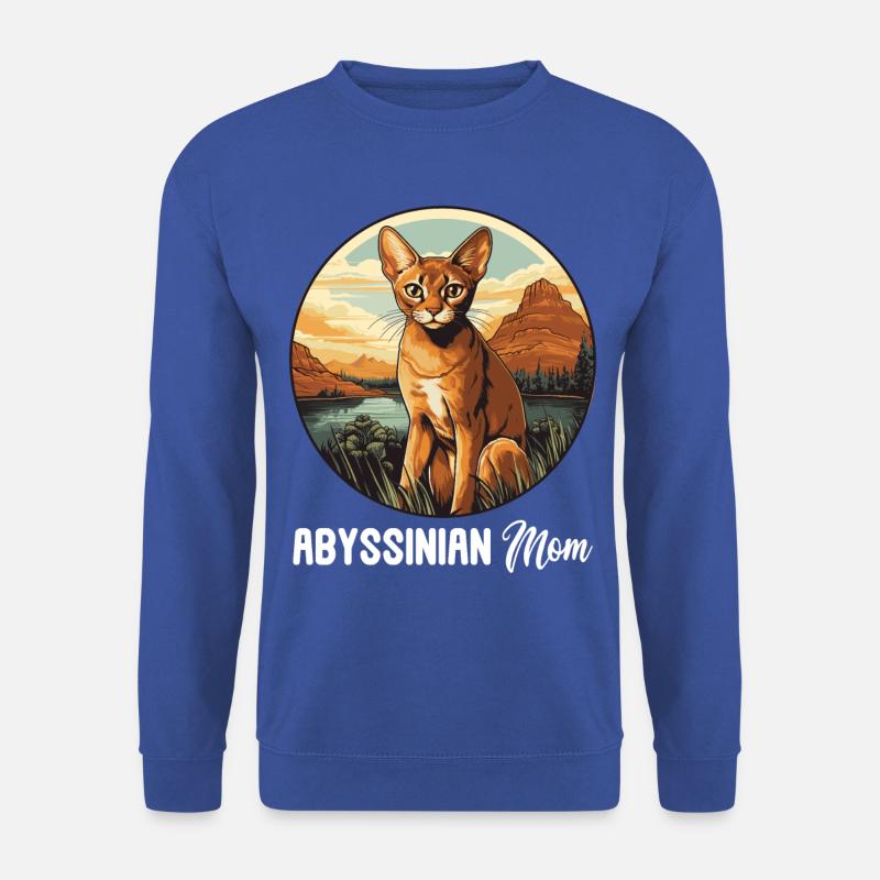 Abyssinian Cat Abessinierkatze - Unisex Pullover - Royalblau