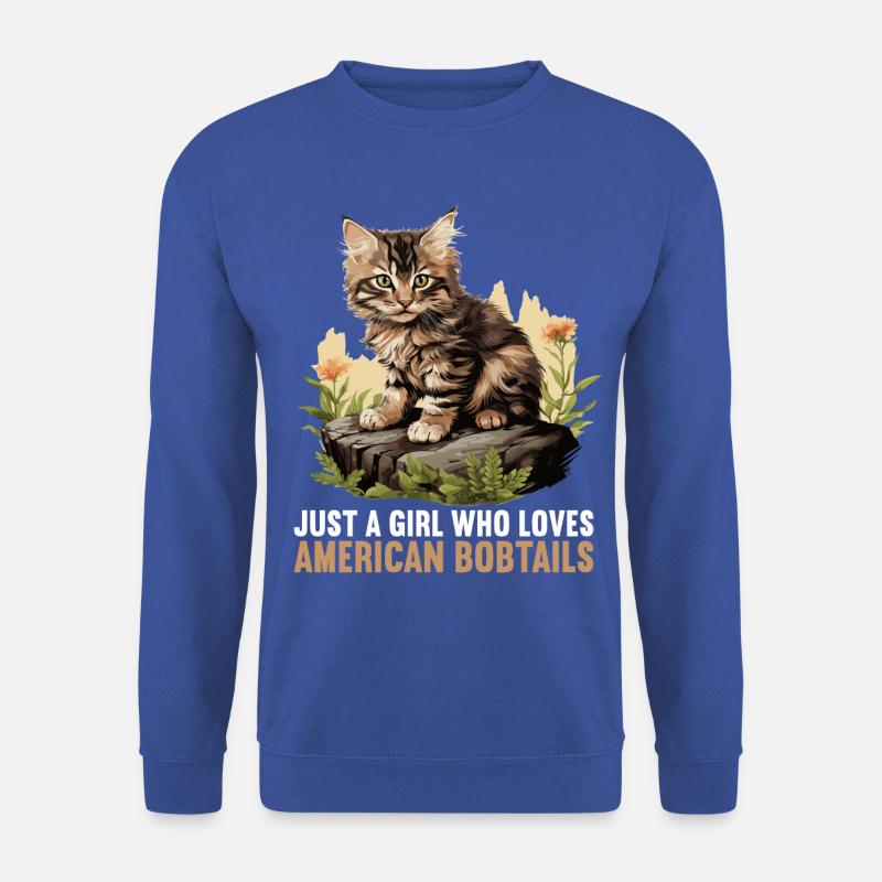 Cat Cats American Bobtail - Unisex Sweatshirt - royal blue